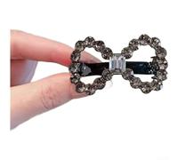 PureBowlic Korean Rhinestone Spring Hair Clip Round Sparkling | Dazzling rhinestones, elegant round design, enhances any hairstyle, for trendy Korean aesthetic(F)