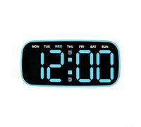 PureBowlic LED Alarm Clock Digital Desk Bedside Bedroom Modern | With Dual Alarms Dimmable Display And Date Stylish Table Large Clear Screen Adjustable Brightness For Home Office Black Color