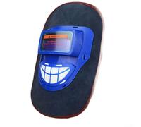 PureBowlic Lightweight Leather Welding Guard For Argon Welder, Breathable Extended Coverage Helmet, Shade 4-8 Protection For Electric And Gas Shielded Welding, Yellow()