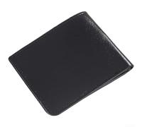 PureBowlic Men's Slim PU Leather Wallet With For Rfid Blocking, Minimalist Bifold Card Holder For Cash And License, Compact Vintage Short Wallet For Daily Use(Black)
