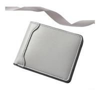 PureBowlic Men's Slim Wallet for rfid Blocking PU Leather Short Bifold With Multiple Card Slots Compact Lightweight Pocket Organizer For Daily Use Black(Gray)