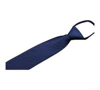 PureBowlic Men's Zipper Tie 8cm Black Easy Wear Formal | Hidden zipper closure, no tying skills needed, for quick dress up, secure for fit, ideal for rush mornings