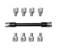 PureBowlic Motorcycle Spoke Wrench Set With /10/ Interchangeable Tips /5.0-6.8mm/, //Steel Wheel Rim Adjustment Tool For Dirt Bike Motorbike Repair, Includes Storage Case//