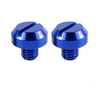 PureBowlic Motorcycle Swingarm Spools Sliders M8 for m10 CNC Aluminum Frame Bobbins For Kawasaki Rear Stand Paddock Lift Accessories 2PCS(opposite for for m10 blue)