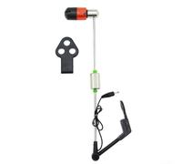 PureBowlic Multi Hole Socket Fishing Alarm with LED Indicator, Perfect for Anglers Seeking Reliability and Compatibility with Existing Gear (Red)