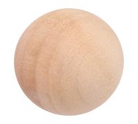 PureBowlic Natural Wooden Craft Balls Unfinished Smooth Hardwood 30Mm 40Mm 50Mm 60Mm For DIY Painting Decorating Home School Projects Single Piece(50mm)