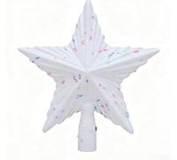 PureBowlic Pink White Christmas Tree Star Plastic 20cm Pink White Christmas