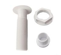 PureBowlic Plastic Water Drain Sleeve For Thread For Refrigerator And Freezer Drain Hole Locks, White Drain Stopper Accessory For Efficient Water Sealing And Leak Prevention(2)