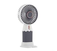 PureBowlic Portable USB Rechargeable Handheld Fan With Creative Cartoon Design And Phone Holder, Whisper-Quiet ABS Small Fan For Office, Travel Or Home Use
