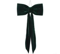 PureBowlic Red Velvet Christmas Bow 28cm Tree Ornament Hanging