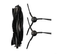 PureBowlic Robot Vacuum Parts For X20 SW+ MD 11415 MD 11500, 1 Main Roller Brush + 2 Side Brushes Kit, Nylon Replacement Accessories For Efficient Cleaning