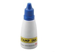PureBowlic Self-Inking Refill Ink 25Cc Water-Based Stamp Ink Controlled Tip for Precise Application for Stamps Daters and Pads Available in Black Blue Red Green Purple for Office and Craft Use(blue)