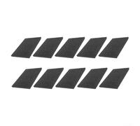 PureBowlic Self- Polyester Fiber Acoustic Panels 30X30cm 9Mm E0 Soundproof Wall Tiles For Home Studio Office Gaming Room Decor Gray 10 Pack(black)