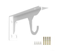 PureBowlic Shelf Brackets For Heavy Loads 110Kg Capacity Cold-Rolled Steel Waterproof Rust-Resistant Easy Installation Enhanced Stability With Diagonal Supports For Garage Kitchen Office(white)