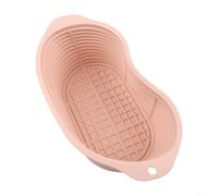 PureBowlic Silicone Sourdough Bread Banneton Set, 6-Pack Oval Proofing Baskets With Tools, Heat Resistant -20°F To 440°F, Non- Dough Fermentation Bowls For Home Baking, Pink(Oval Pink)