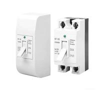 PureBowlic Smarts NT50 20A for mini Circuit Breaker 2 Pole DIN Rail Air Switch Compact Overload Protection for Home Panel Fast DIY Installation Sturdy ABS Material Safety Automatic Power(NT50-20A)