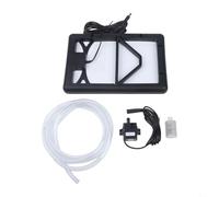 PureBowlic Solar Water Pump 12V Submersible Deep Well Borehole With Adjustable 6W Panel Quiet Dual Outlet Oxygen Aerator For Fish Pond Garden Irrigation Black