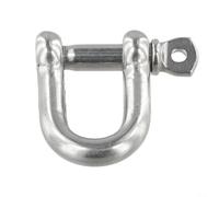 PureBowlic Stainless Steel D Shackle Lifting Bow Rigging Link With Threaded Pin For Rope Chain Marine Use Heavy Duty Loa 5Mm To 10Mm