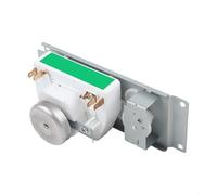 PureBowlic Stainless Steel Microwave Timer Switch For Midea WLD35-1/P, 15A 250V Replacement Part For 76Mm Shaft Spacing, Accessory For Electric Ovens And Cooking Appliances, White Finish