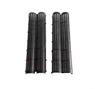 PureBowlic Thickened PVC Tree Trunk Protector Tube, Breathable Water Permeable Guard for Plant Roots, Black 50x7cm Clip-On Shield Against Insects and Weather, 1 or 2 Pack(2 Pcs PVC Pipe)
