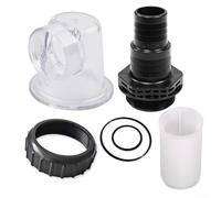 PureBowlic Transparent Pre-Filter Lid Assembly For SPS25 SPS50 SPS75 SPS100 Pool Pump, ABS Cover With O-Rings And Nozzle, Easily Install Replacement Part For Clear Water Circulation System