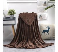 PureBowlic Ultra-Soft Coral Fleece Throw Blanket, Lightweight 400G Microfiber Cozy Blanket For Couch Bed Yoga Travel, Machine Washable Solid Color, 100X150cm Grey(22)