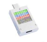 PureBowlic USB C Voltmeter Ammeter Tester B10, 4.5-50V 600W 12A Capacity Meter With LCD Display For Mobile Ph for CHARGER, Battery And Bank Monitoring(white)