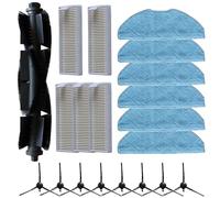 PureBowlic Vacuum Accessory Kit For Lvac Voice Nuo, Dynaking R21, For //Lg R580//Series, Includes Main Brush, Side Brushes, Filter And Mop Cloths For Robot Cleaners(B)