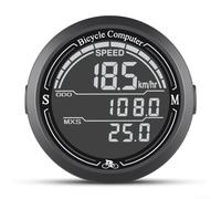 PureBowlic Waterproof Cycle Computer With Luminous Display, //High-Precision Speedometer For Mountain And Road Bikes, Long Life, //Large Screen, Black//(B)