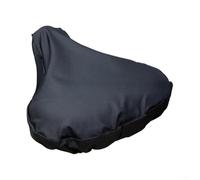 "PureBowlic Waterproof Cycle Saddle Cover with Drawstring, UV Resistant dustsproof Bike Seat Protector, Elastic Fit for E-Bikes City Bikes, Black Oxford Cloth Rain Sun Shield"