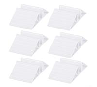 PureBowlic White Plastic Triangle Support Feet Pet Gate Reinforcement Fittings Stabilize Freelystanding Dog Fence Panels Easily Install Home Barrier Accessories Lightweight Secure Design(6 Pack)
