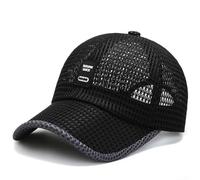 PureBowlic Women's Breathable Sun Protecting Baseball Cap, Adjustable Duckbill Hat With Ventilated Crown For Outdoor for leisure, Travel, And Daily Wear, 55-59cm Head Circumference(Black dark gray)