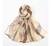 PureBowlic Women's Lightweight Voile Floral Print Scarf, Soft Breathable Polyester Shawl Wrap For Spring Summer, Elegant Long Neck Scarf 180Cm(AI)