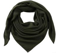 PureBowlic Women's Satin Square Scarf 90x90cm Retro Headwrap Lightweight Solid Color Neck Shawl for Summer Fashion Styling Black Multiple Color Options for Daily Travel(Dark green)