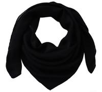 PureBowlic Women's Satin Square Scarf 90x90cm Retro Headwrap Lightweight Solid Color Neck Shawl for Summer Fashion Styling Black Multiple Color Options for Daily Travel(Black)