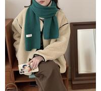 PureBowlic Women's Winter Knit Scarf, Soft Polyester Warm Wrap For Cold Weather, Elegant Solid Color Long Neck Scarf 160Cm, Stylish Accessory For Daily Wear(N)