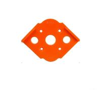 PureBowlic Woodworking Router Corner Radius Template Jig //R15-R50//Edge Trimming Guide With Clear Scales //For Furniture Curved Routing Auxiliary Tool Orange Bakelite//(R20-R25)