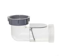 PureBowlic Y-Shaped Sink Drain Connector 58Mm Anti-Backflow Elbow Check Valve For Kitchen Bathroom, ABS PP Leak-Proof Sewage Branch Pipe Fitting, Transparent