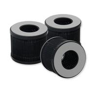 PUREBURE CA09FT-01 Replacement Filter Compatible with DH Lifelabs Sciaire Portable Air Purifier,3-Pack H13 HEPA 3-Stage Filtration (5.5cm OD x 4.5cm H)