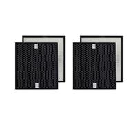 PUREBURG 2-Pack Replacement Combined HEPA with Activated Carbon 2-in-1 Filters compatible with PHILIPS AC4080/10 Air Purifiers, Part Number AC4158/00