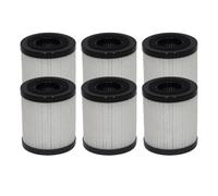 PUREBURG 6-Pack Replacement Filter Compatible With Scosche AFP-SP FrescheAIR Air Purifier Filter # AFPRF-SP 2.4"D x 2.6"H, H13 HEPA Activated Carbon