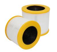 PUREBURG AD46000V Replacement HEPA Filter Compatible with Dirt Devil WD10100V Desktop Air Purifier, H13 3-Stage Filtration Activated Carbon,2-Pack