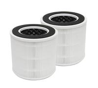 PUREBURG CA01FT-1 Replacement Filters Compatible with DH Lifelabs Sciaire Mini + HEPA Air Purifiers, 2-Pack H13 3-Stage Filtration