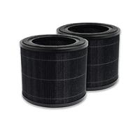 PUREBURG CA12FT-1 Replacement Filters Compatible with DH Lifelabs Sciaire Essential Air Purifier, 2-Pack H13 HEPA Activated Carbon 2-in-1