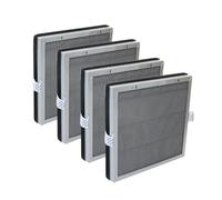 PUREBURG JF180 True HEPA Replacement Filter Set Compatible with Jafända JF180 Jafanda Air Purifier, H13 3-Stage Filtration Activated carbon 2-in-1 Air Clean Dust VOCs Odor PM2.5,2-Pack(4 Filters)
