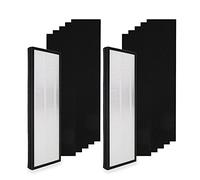PUREBURG NEA-F1 Replacement Filter Compatible with Eureka Instant Clear NEA120 & Toshiba Smart WiFi Air Purifiers,2-Pack H13 HEPA Activated Carbon Pre-Filters