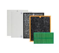 PUREBURG PR50 Replacement Filter Pack Compatible with Brondell REVIVE PR50-W PR50-B Air Purifier & Humidifier 2-IN-1, Complete Pack (All in 1)