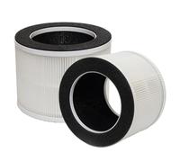 PUREBURG Replacement Filter Compatible With Chuboor PJ-01 & Shunrenful ZHIBO C40 Pro-PJ01 Air Purifiers,2-Pack H13 HEPA Activated Carbon 3-stage Filtration