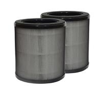 PUREBURG Replacement Filter Compatible with Coway AIRMEGA 50 Air Purifier,2-Pack H13 HEPA Activated Carbon 3-Stage Filtration Air Clean Dust VOCs Odor