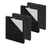 PUREBURG Replacement Filter Compatible with Dr.Prepare DAP01 Air Purifier, 4 x H13 True HEPA & 8 Activated Carbon Pre-Filters For Air Clean Dust VOCs Odor